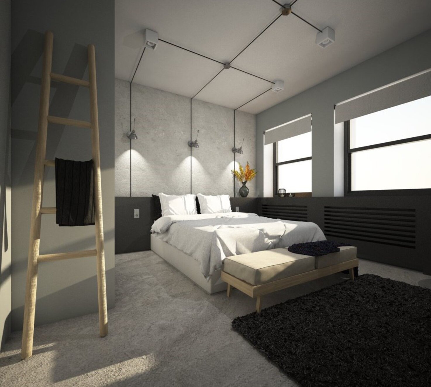 Проект гостиницы спальня вид 3