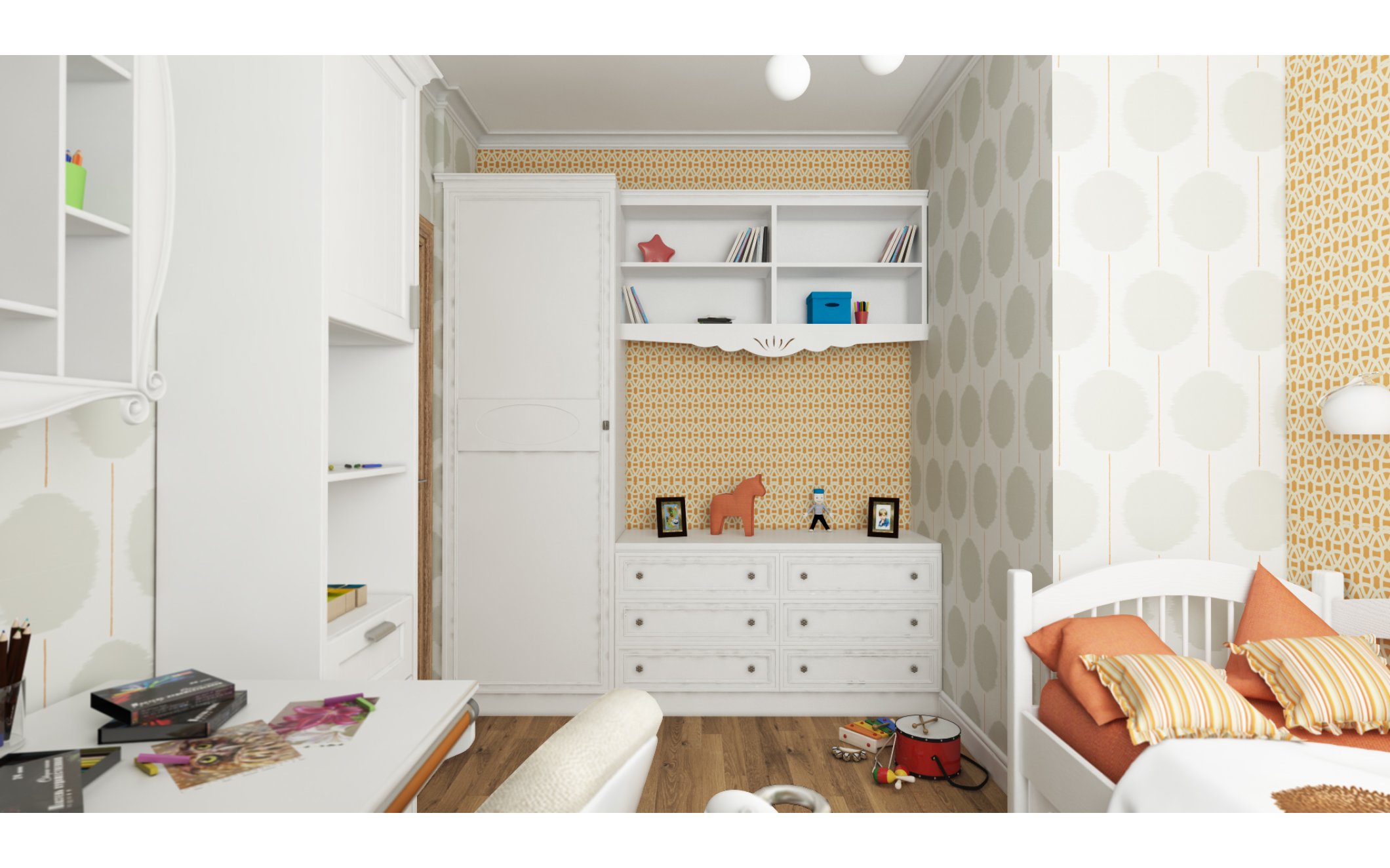 Дизайн проект трехкомнатной квартиры. Реализован 2015 год.