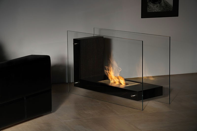 single fireplace